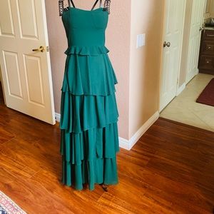 Strapless dress long maxi